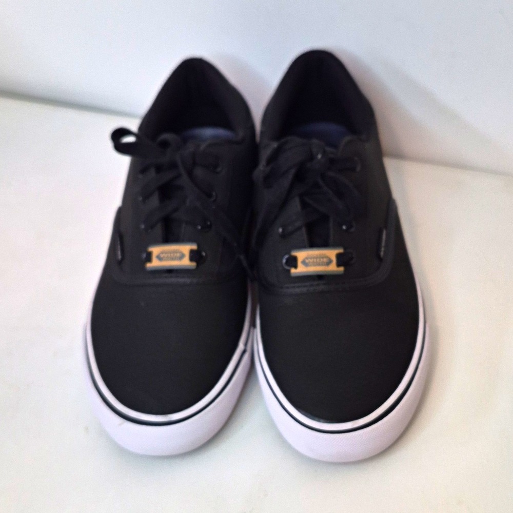 Dockers Men's Black/White Synthetic Lace Up Wide Sneakers Round Toe US 8